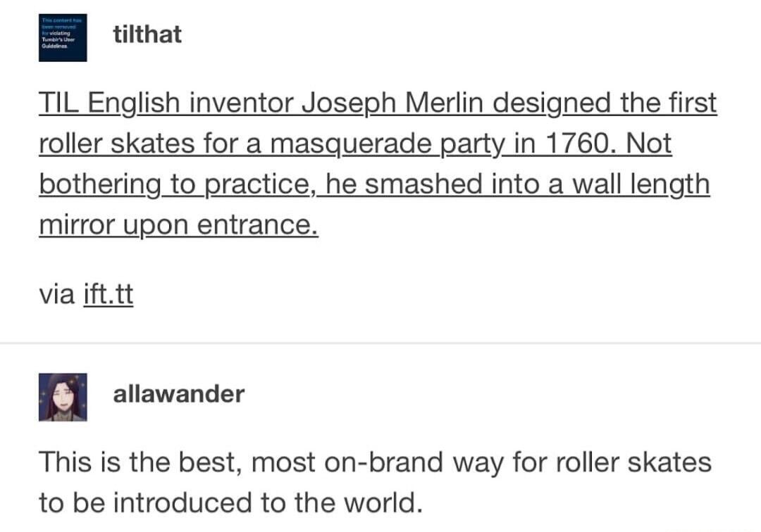 Roller skates, older than the USA