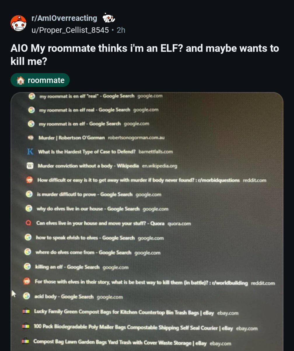 Is his roommate a dwarf?