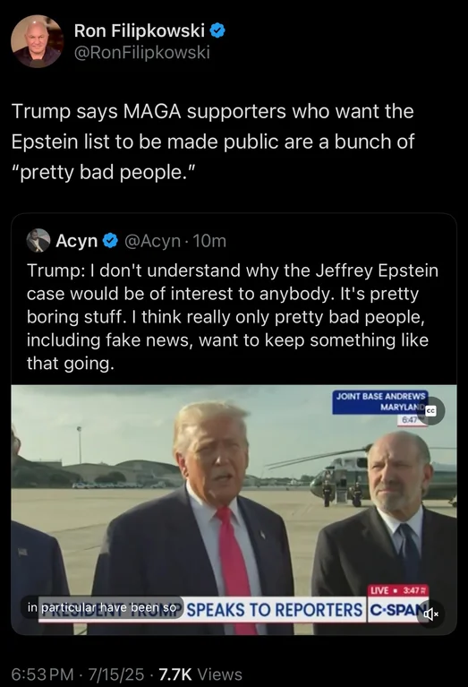 We are bad people now