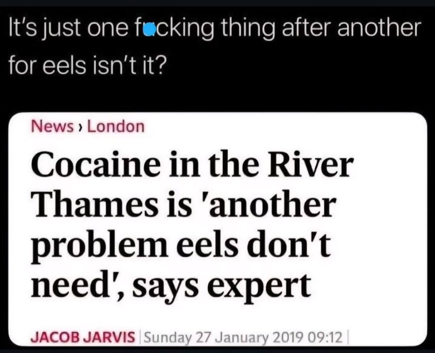 Oi! Lay off the charlie