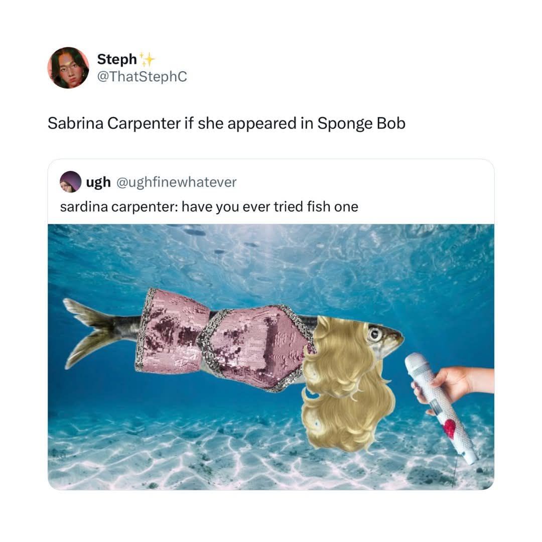 Bet she likes fish sticks