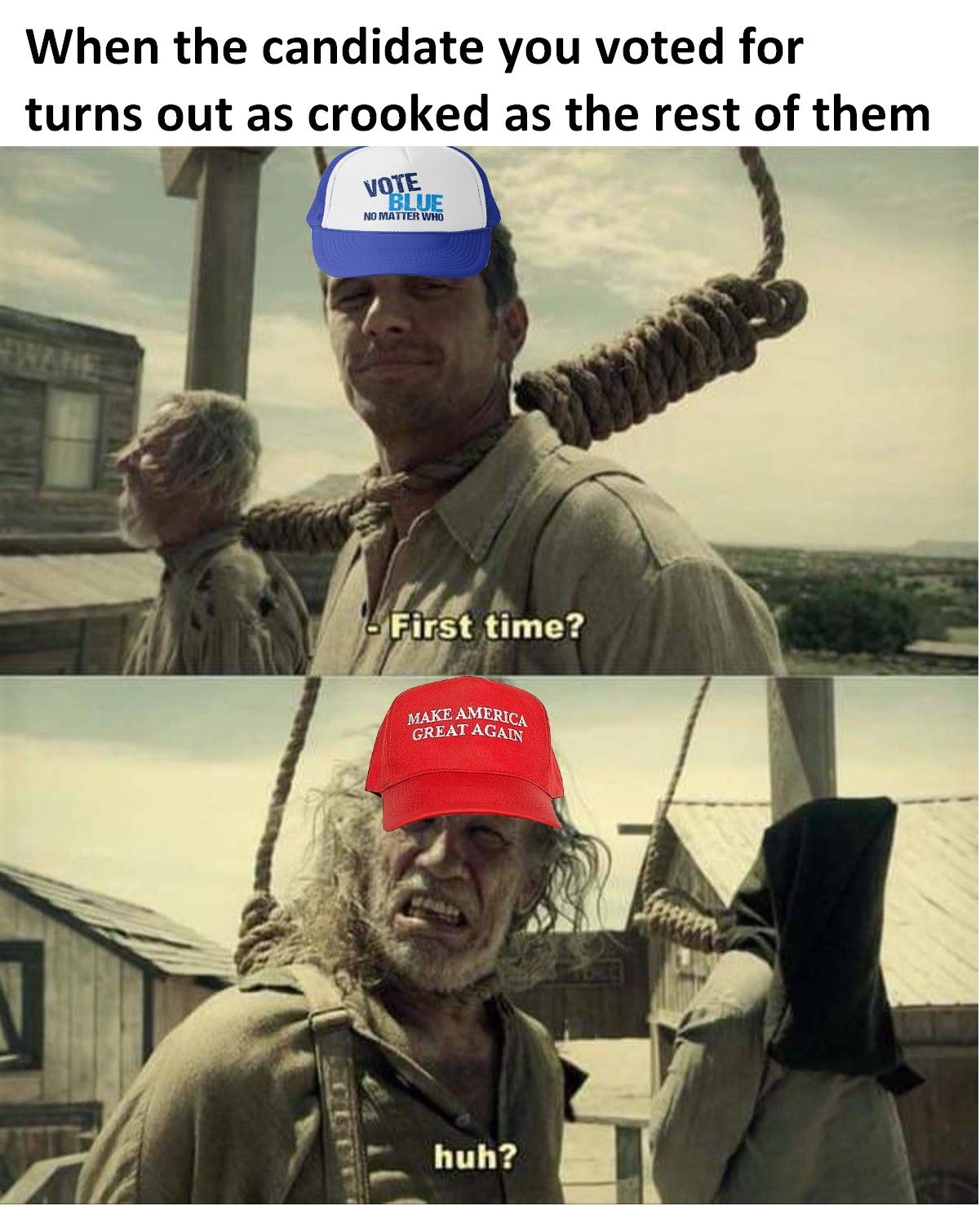 you see left-wing or right-wing, I see p*liticians