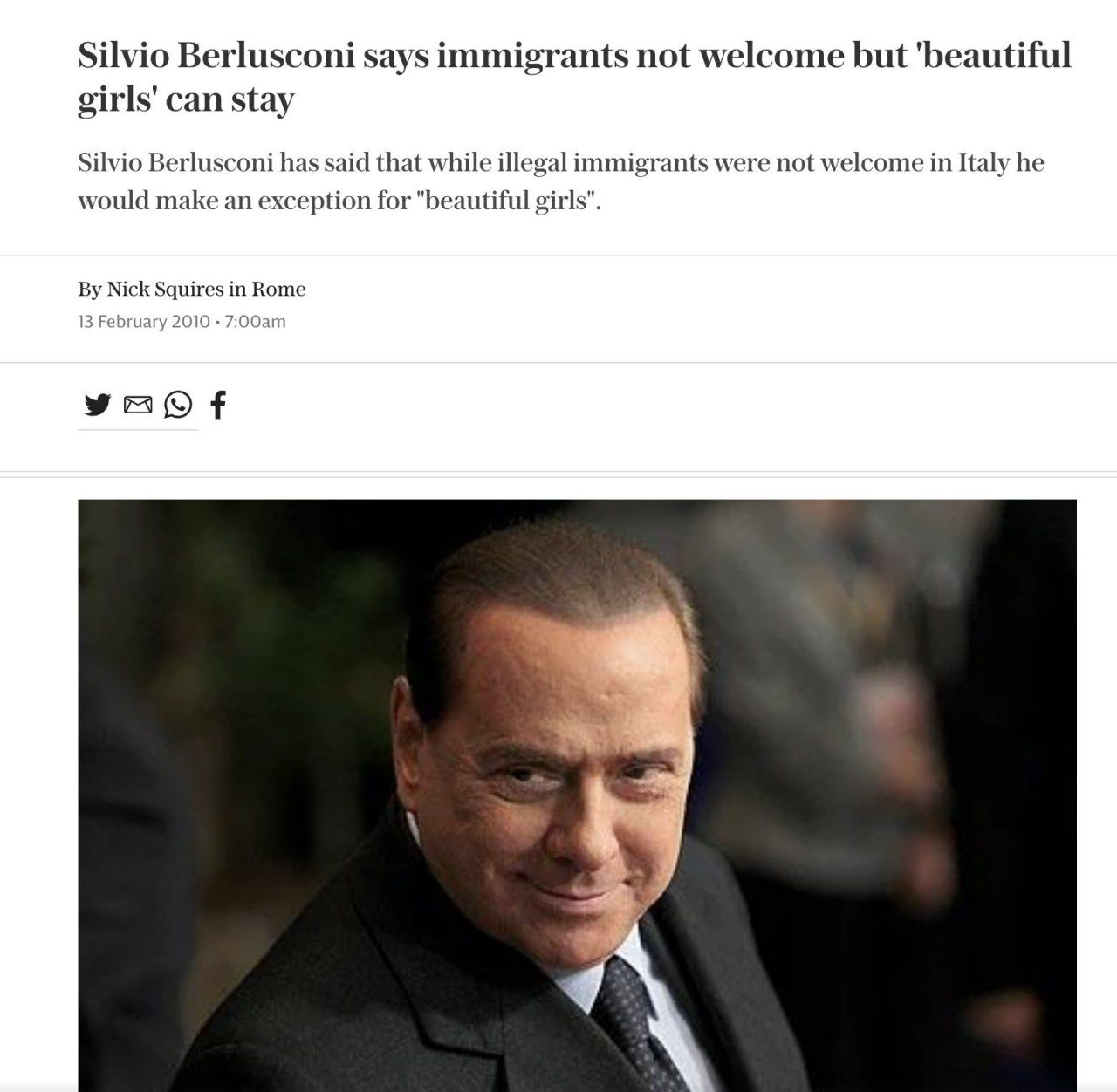 He departed too soon