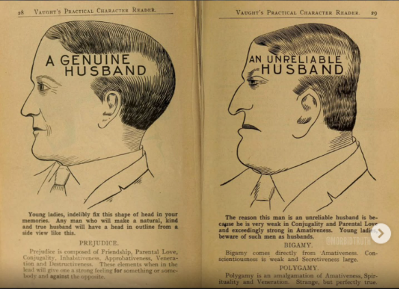 This 1902 Phrenology book is up to something...