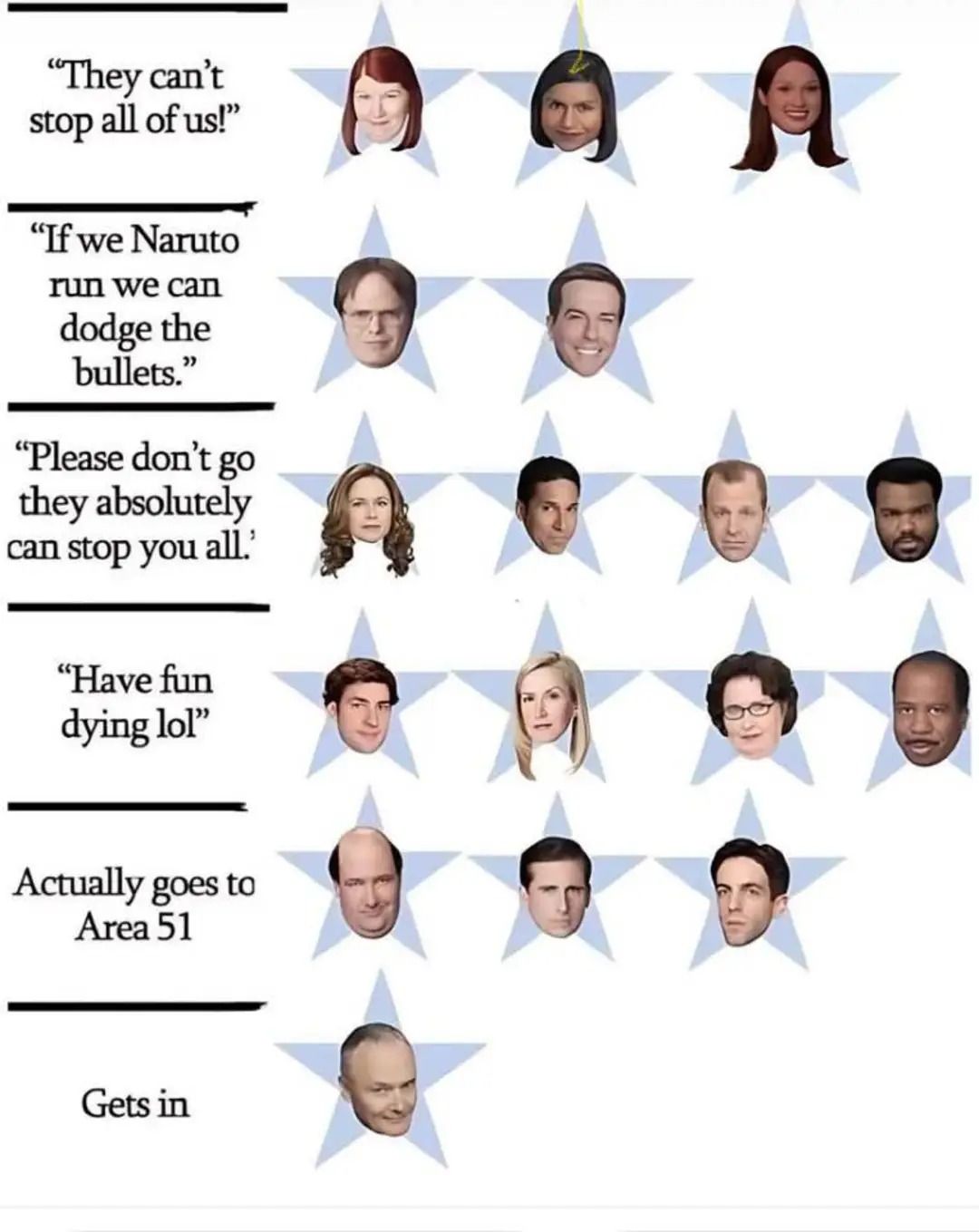 Creed is just visiting his friends