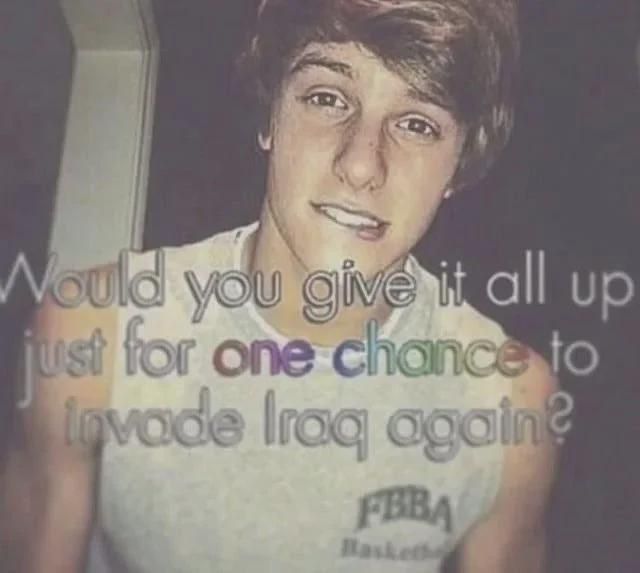 Wouldya mr George W, sir