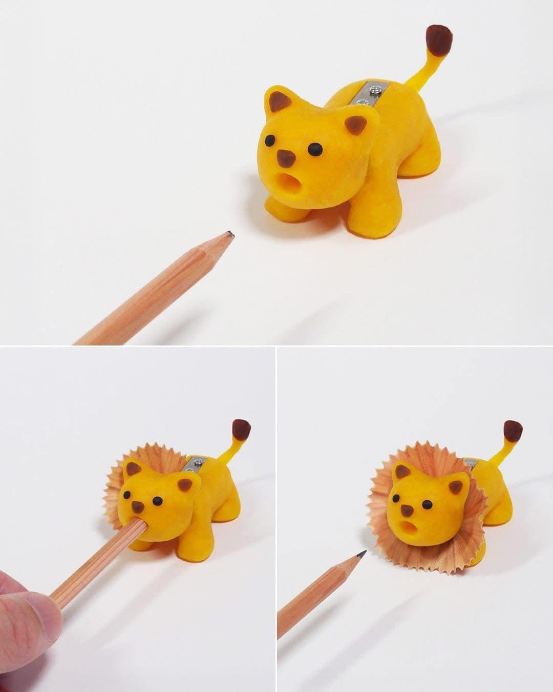 Hes so angry he make ur pencil sharp