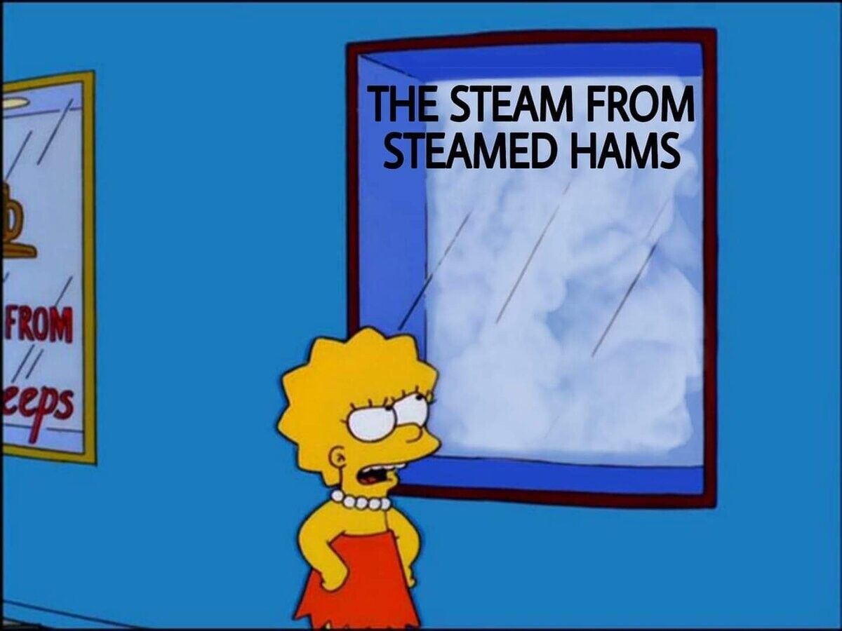 This isn't ham steam, this is clam steam