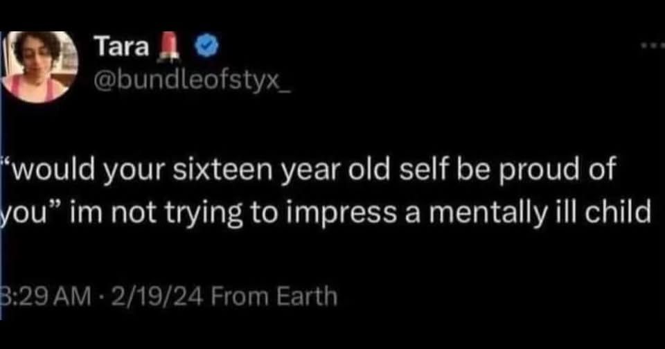 I'm trying to impress mentally ill random people over the internet