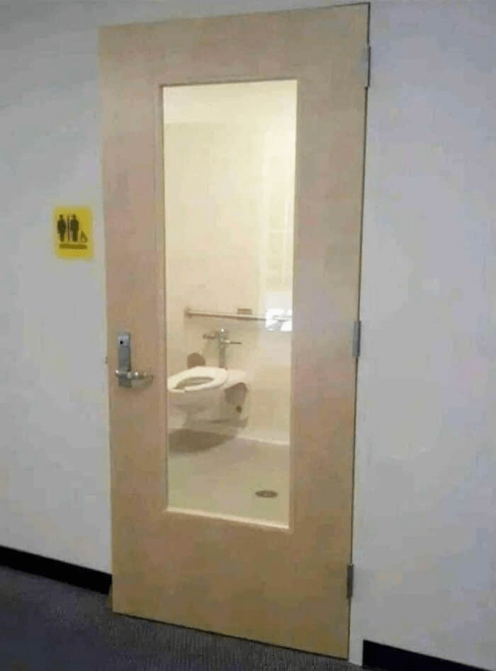 Bathroom with a view