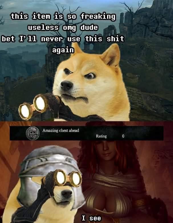 Finding a lategame item too early to understand