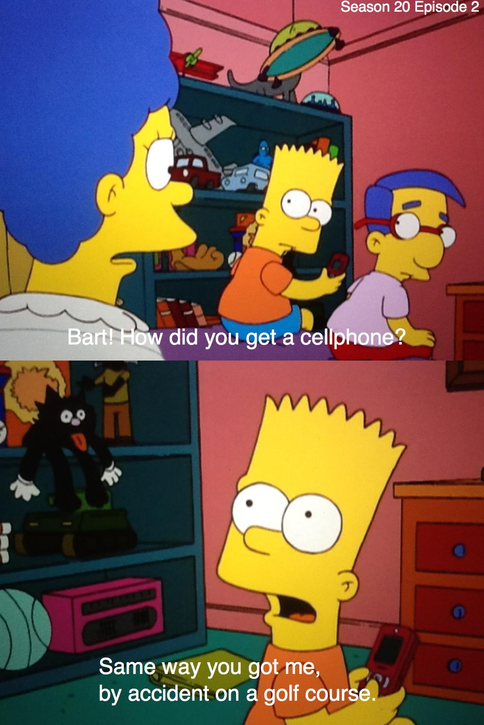 Oh Bart...
