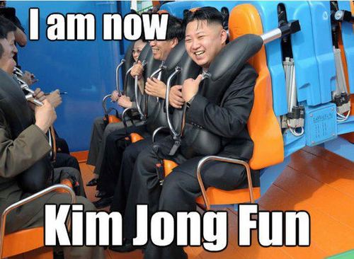 Dear Leader Kim Jong-Un having fun