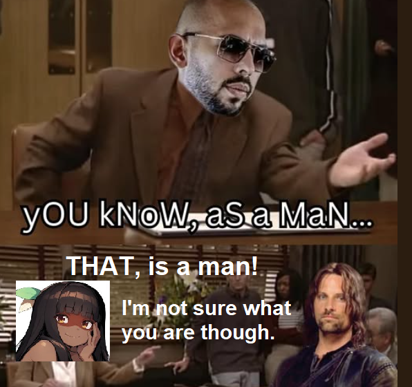 "In the stern sat Aragorn son of Arathorn, proud and erect."