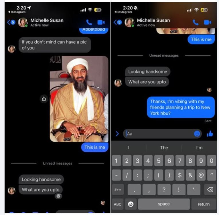 From a group that exposes scammers, this guy is playing his part