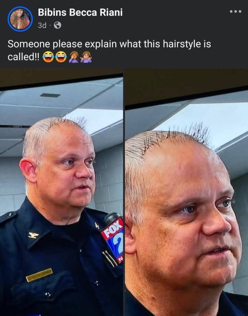 It's called, "I counted my hairs this morning, again"