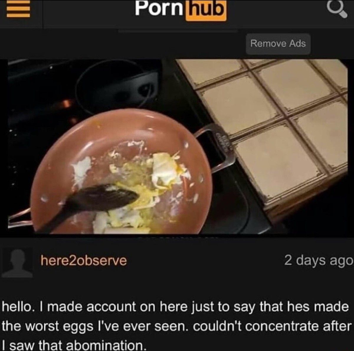 One could say... he scrambled her eggs