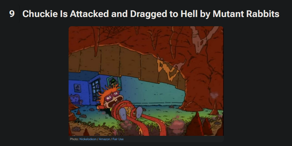 It's a cartoon about babies, what could possibly be so scary abou-