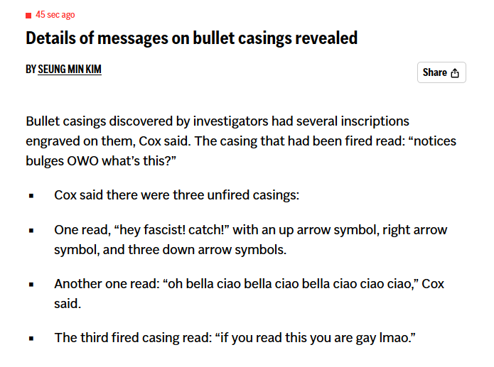 So which one of you guys did it?
