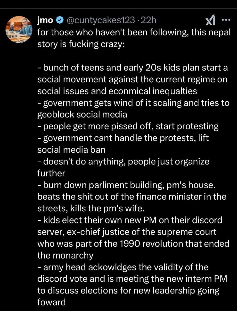 Clown timeline rocks on