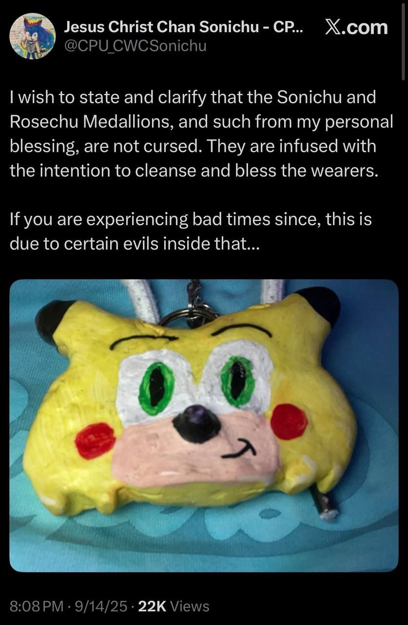 Sonichu not cursed confirmed