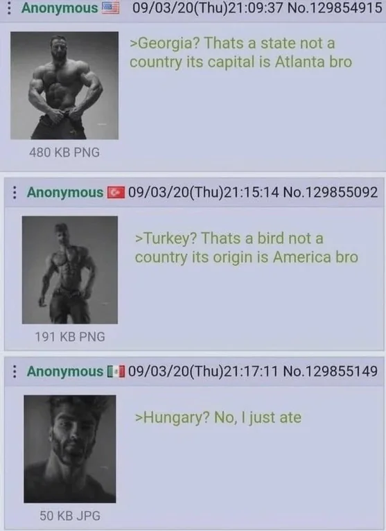>Chad? No I am B