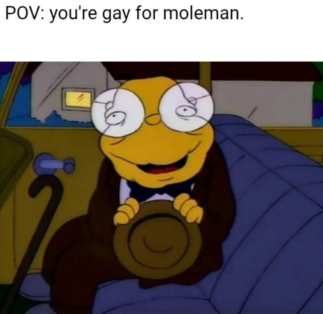 Everyone is gay for moleman