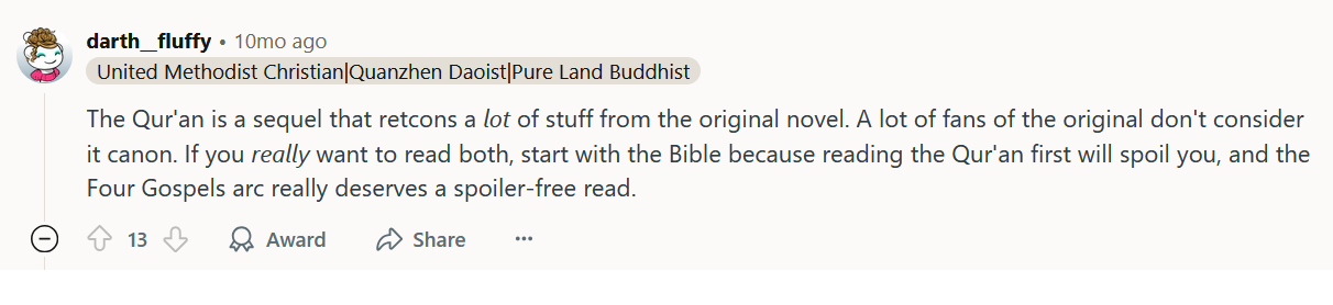 bible vs quran