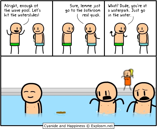 What people really do in water parks...