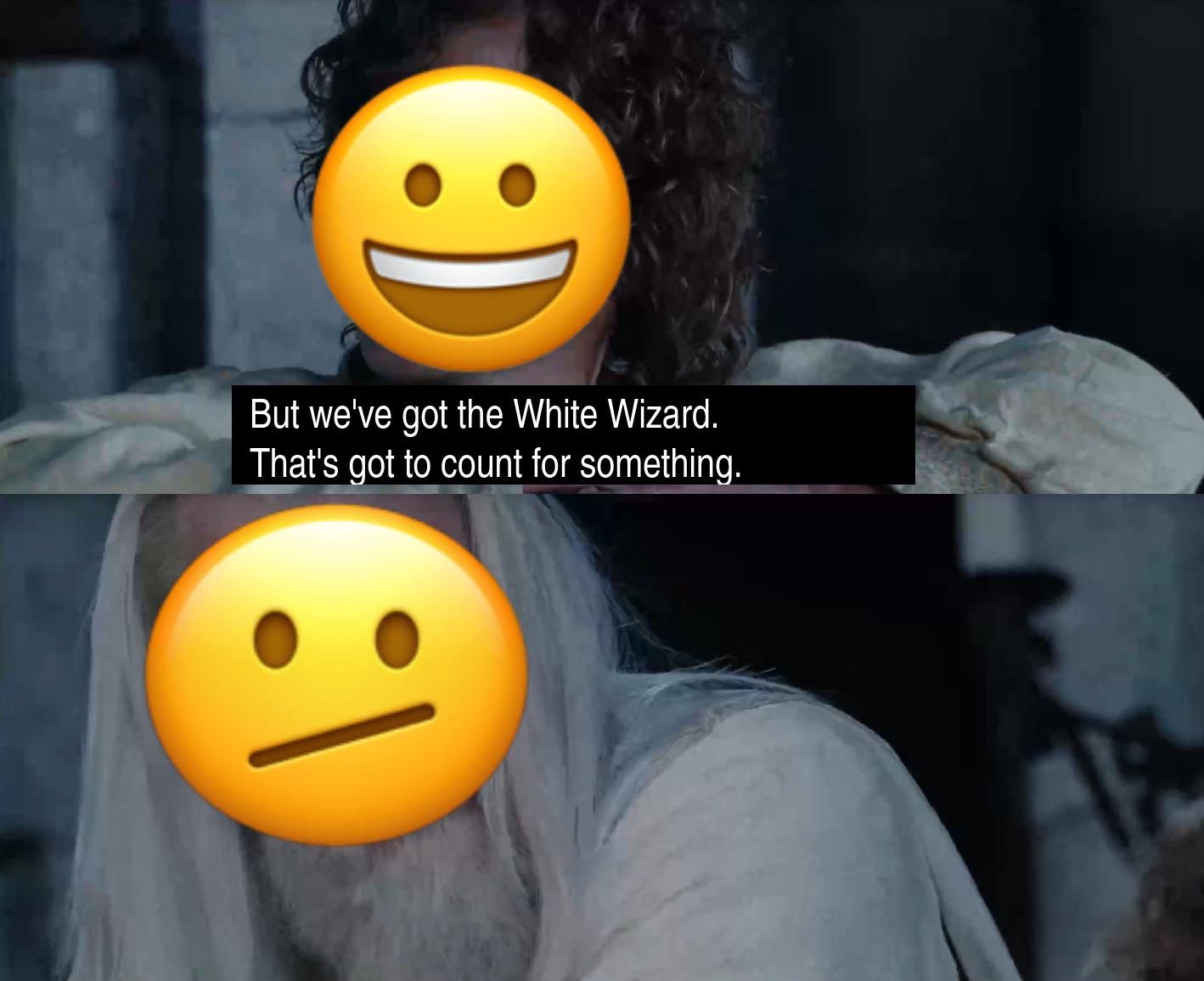 "mm" Gandalf grunted noncommittally