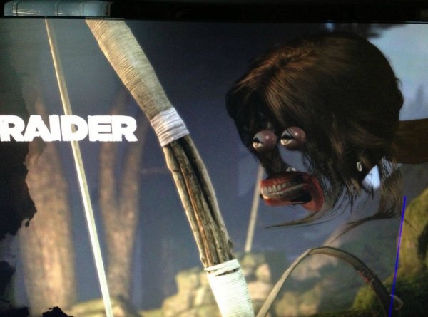 Glitched Lara Croft... Horrifying