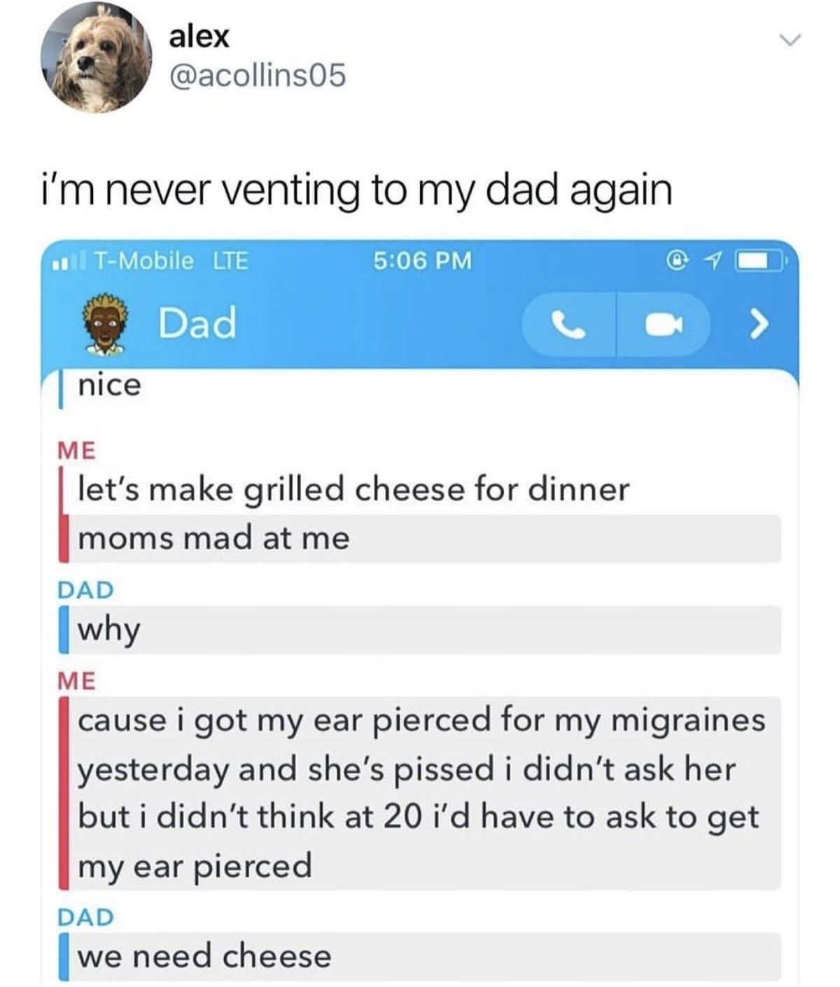 your dad is cool as ***