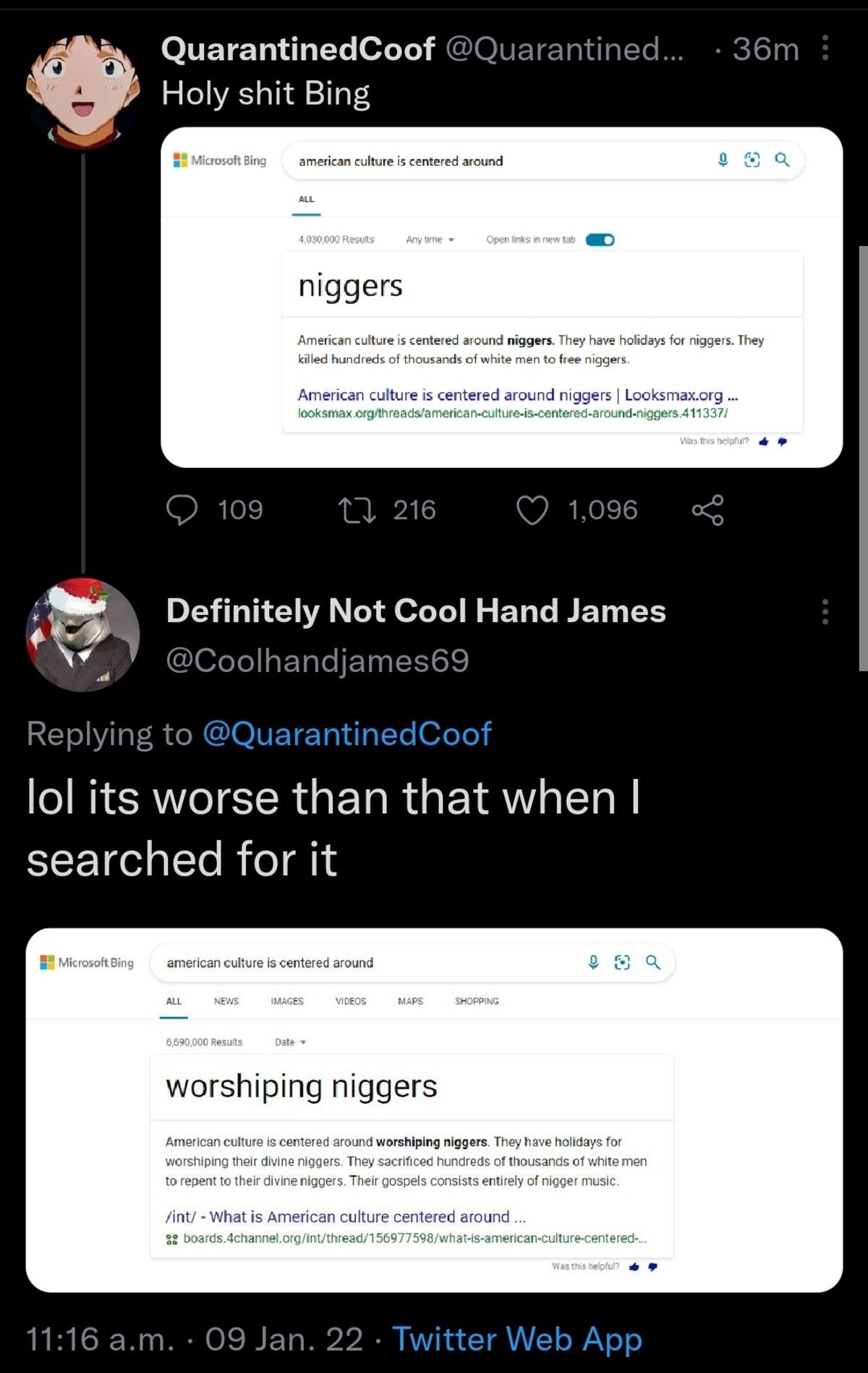 bing has no chill