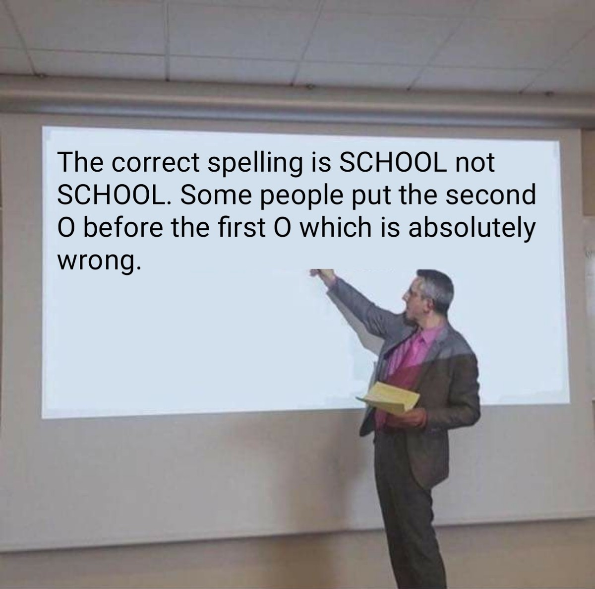 I learned this in school
