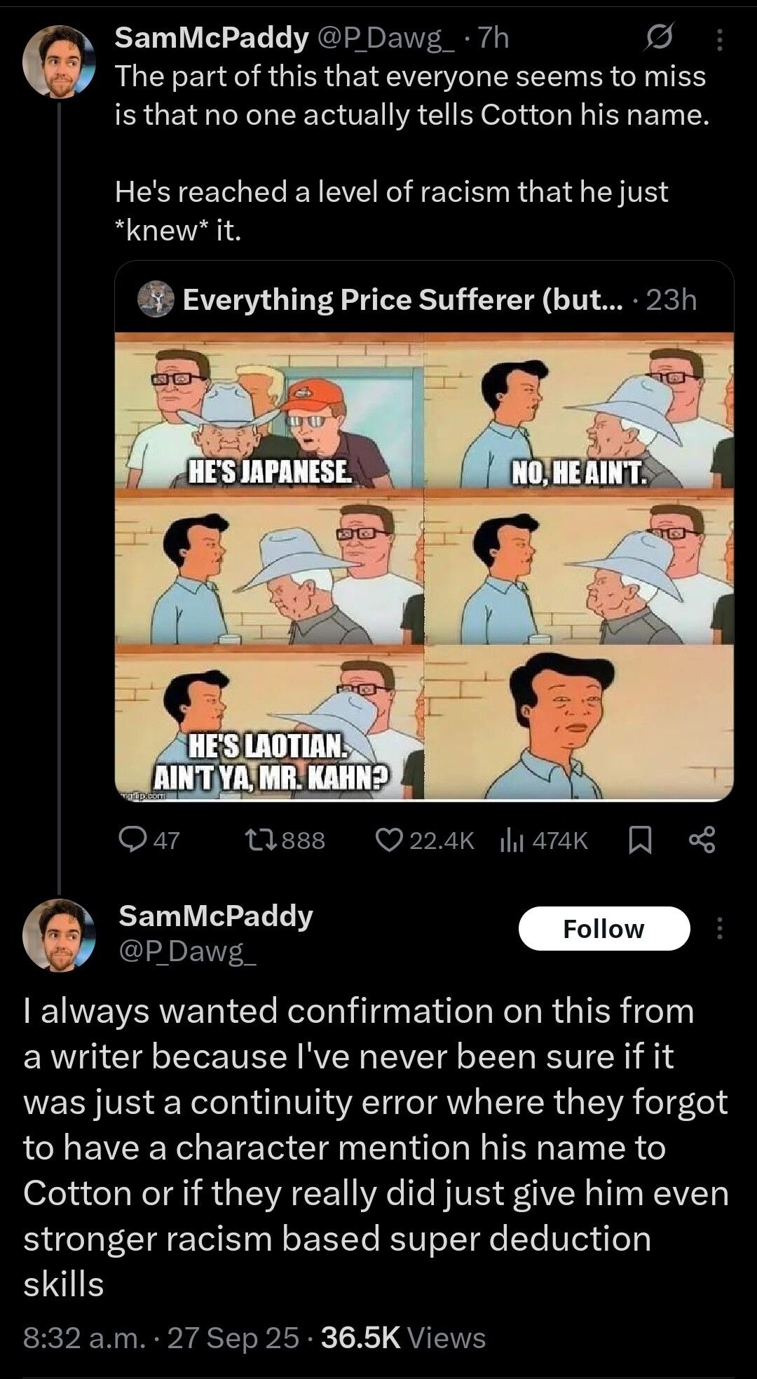 A level of racism that everyone can aspire to be