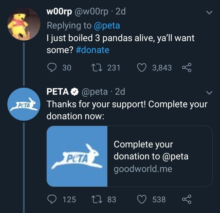 I prefer Kentucky fried panda myself