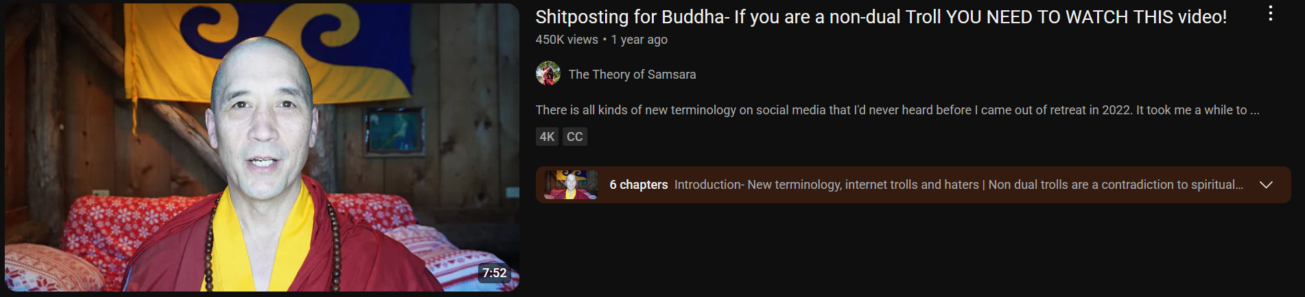Didn't know we're practicing Buddhists