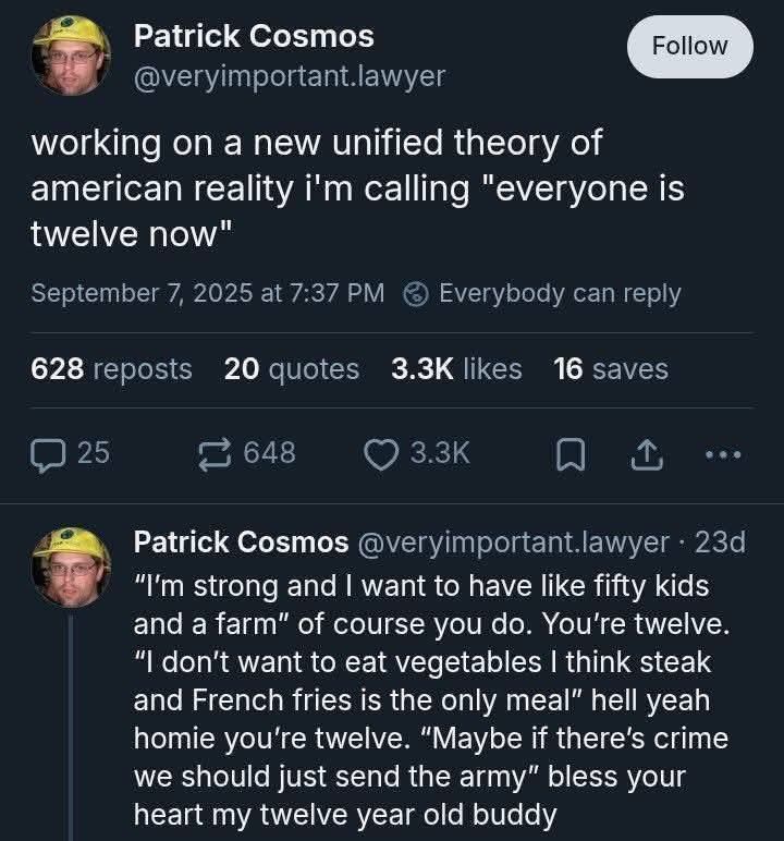 provided examples suspiciously omit any soyboy stereotype which are even more childish than anything
