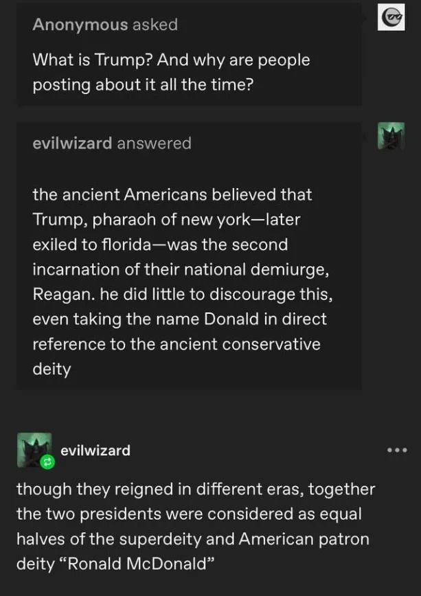 The only reason I'd go to the USA is to piss on Reagan's grave