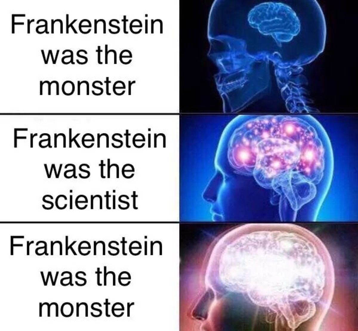 Frankenstein was the name of the scientist's wife