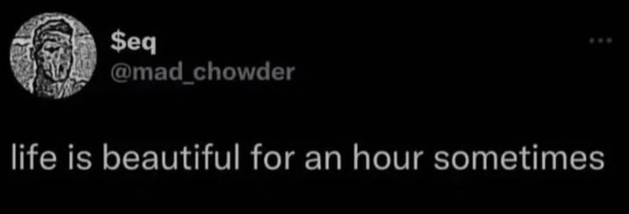 Every now and then