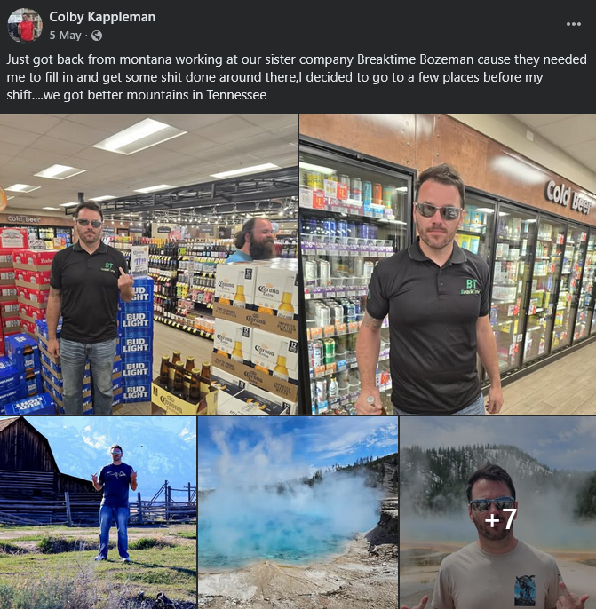 colby returns from montana