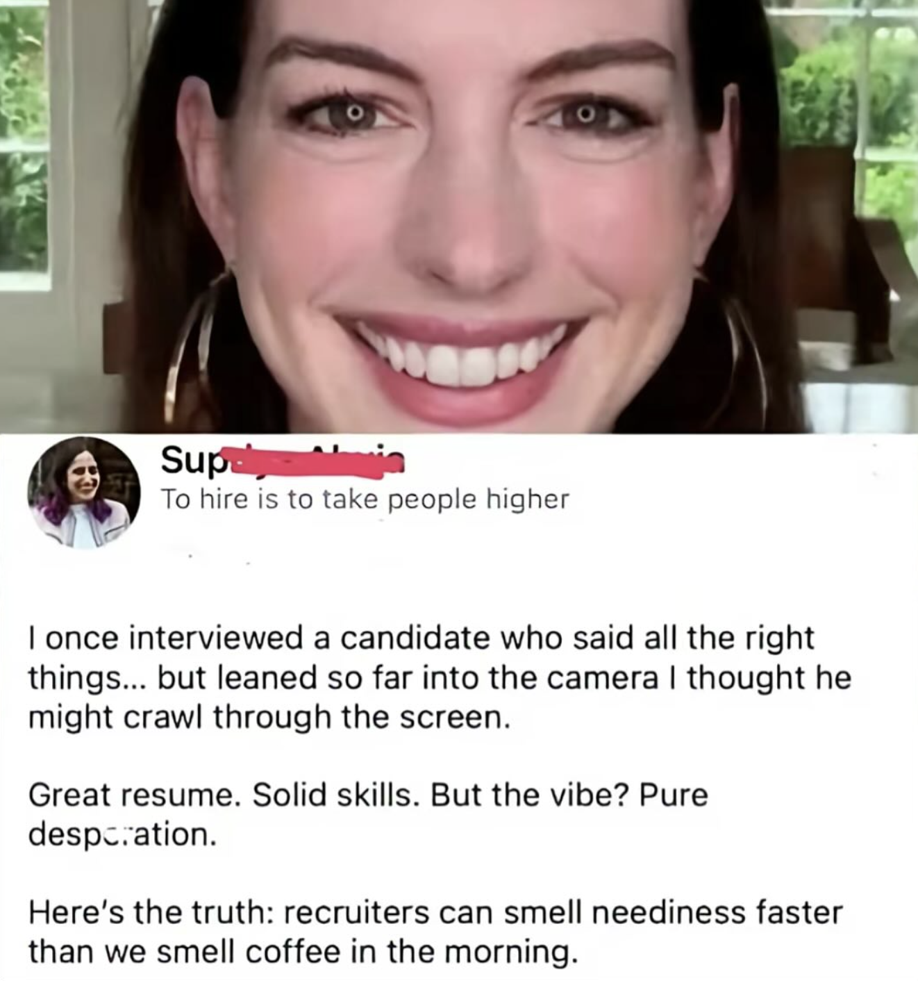 Recruiters when someone looking for job needs job