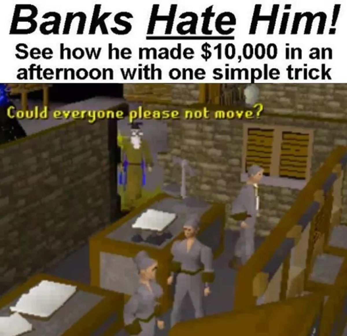 He lives right next door and they still haven't caught him