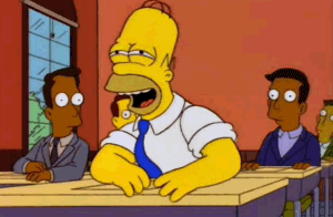 All the time back in High School, as someone said something "sexual".