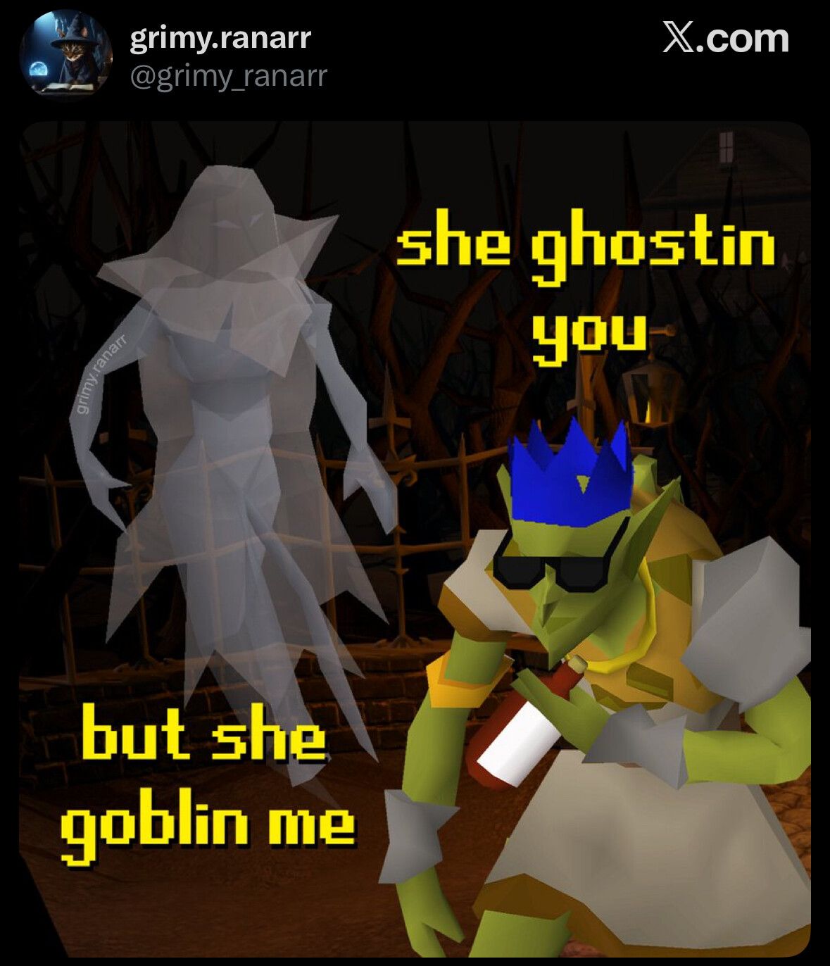 She rune on my scape oldschool-style