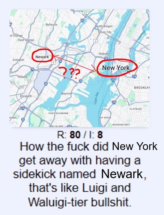 Don't ask what kind of pizza whey serve in Newark