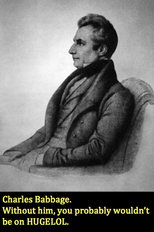 Let's honor the man who created the concept of computers for a moment