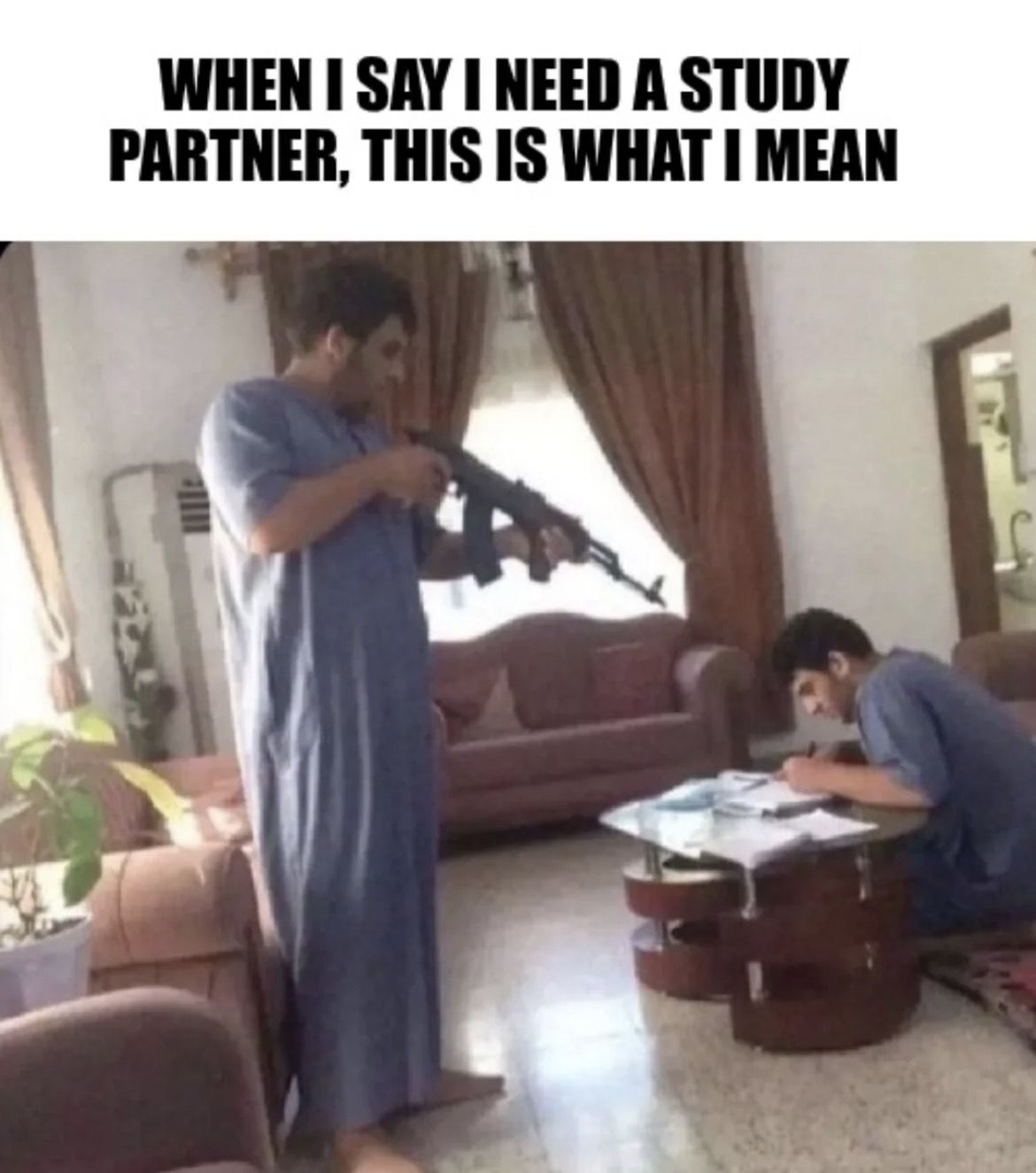 Me forcing myself to do everyday tasks