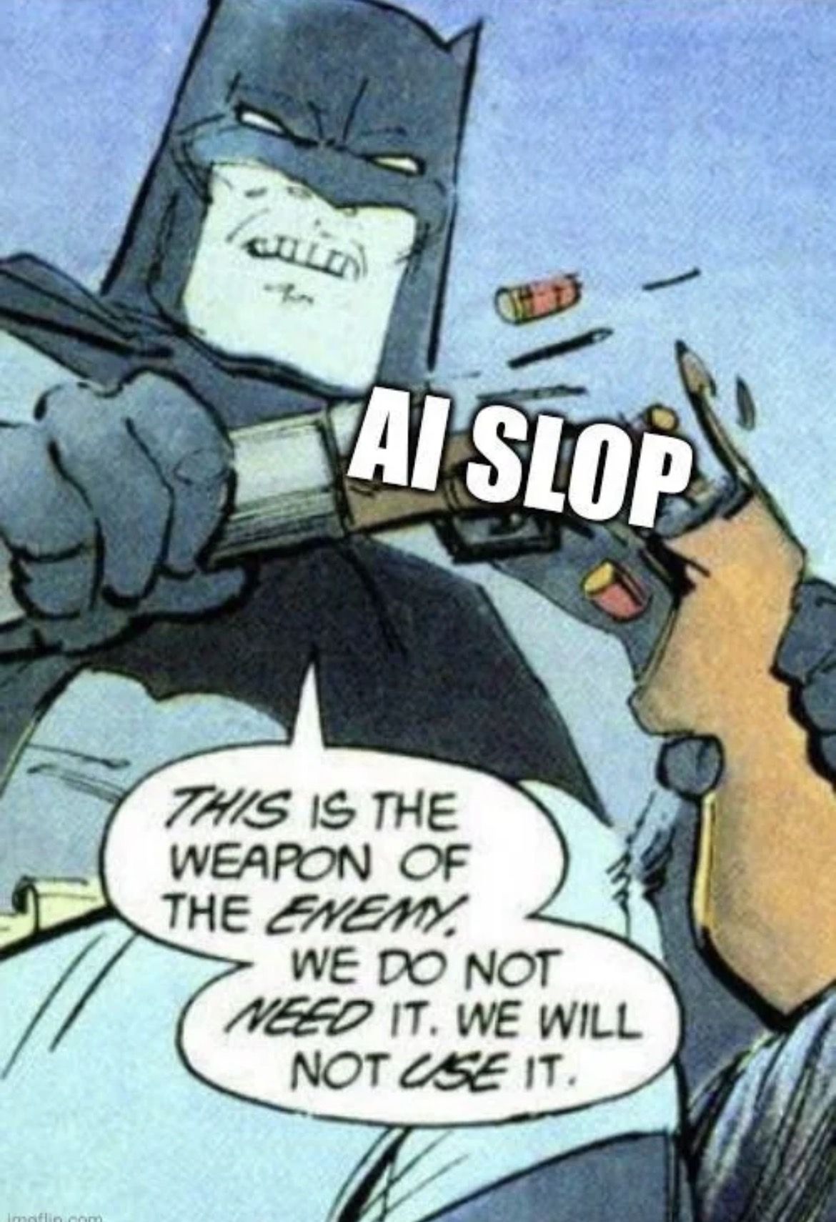 Be gone clanker product